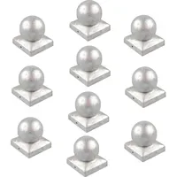 Baumarktplus Pfostenkappe 12 x 12 x 12 cm Verzinkt/Silber