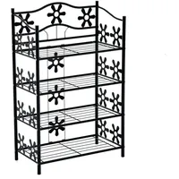 Homcom Schuhregal 59,5 x 92 x 30 cm schwarz