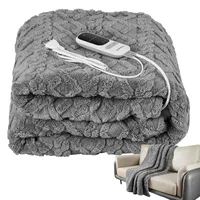 Steinborg Heizdecke mit Abschaltautomatik Kuschelheizdecke 180x130cm elektrische Wärmedecke Kuscheldecke