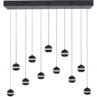 Schöner Wohnen Lini 11-flg. 30 cm eckig schwarz