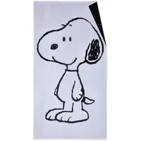 VOSSEN Snoopy Beach Strandtuch 100 x 180 cm schwarz