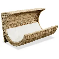 VidaXL Katzenbett mit Kissen Wasserhyazinthe 37 x 20 x