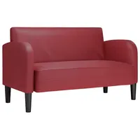 VidaXL Zweisitzer-Sofa Weinrot 110 cm Kunstleder vidaXL