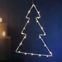 MARELIDA LED Baum Metall hängend - 24 warmweiße LED