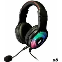 Verbatim Kopfhörer mit Mikrofon Verbatim Schwarz (6 Stück) -