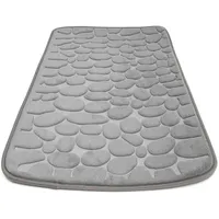 Intirilife Duschvorleger Grau 80 x 50 cm