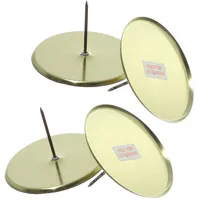 MARELIDA Adventskranzstecker ohne Dorn - Adventskerzenhalter - Metall -