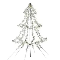 MARELIDA LED Lichterbaum Weihnachtsbaum dimmbar 2m Timer aufklappbar Vorgarten