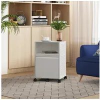 [en.casa] Rollcontainer Velvevn Stahl 54x40x36 cm Weiß