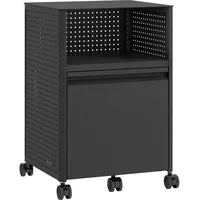 [en.casa] Rollcontainer Velvevn Stahl 54x40x36 cm Schwarz