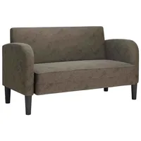 VidaXL Zweisitzer-Sofa Dunkelgrau 110 cm Kunstleder