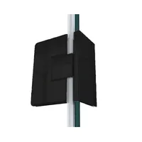 Buylando Emma 90x80x90 cm, H:195 cm U-form Duschkabine Schwarz