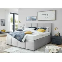 Halmon Schlafkomfort Betten Polsterbett Dalas Grau 120 x 200