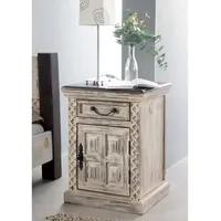 Massivmoebel24 Nachtschrank Mango / Akazie 45 x 40 x