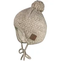 Maximo Bommelmütze MAXIMO, Jungen, Gr. 41, braun (braunmeliert), Strick,