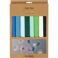 Creativ Company Krepppapier Harmonie in Blau-Grün 25x60 cm 105