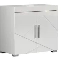 WELLTIME Waschbeckenunterschrank WELLTIME "Avena", weiß, B:60cm H:56cm T:34cm, Holzwerkstoff,