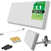 Netshop 25 Sat Flachantenne Single LNB HD Sat Anlage