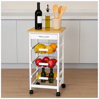 Hti-Living Küchenwagen mit Rollen Schublade und 3 Körben