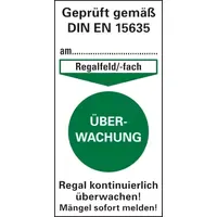 Wagner-sicherheit Prüfplakette gem. DIN EN 15635 40 x 80