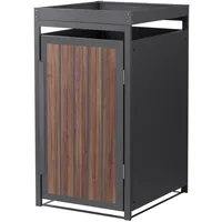 ML-Design Mülltonnenbox 68 x 80 x 124 cm anthrazit-holzoptik