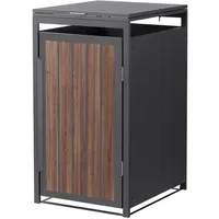 ML-Design Mülltonnenbox 68 x 80 x 120 cm anthrazit-holzoptik