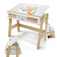 Juskys Kinderschreibtisch Fietje Plus Kiefer weiß