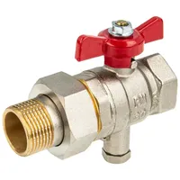 Tecuro Kugelhahn mit Messfühleranschluss M10 x 1 mm, 3/4