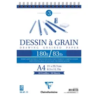 Clairefontaine Gekörntes Zeichenpapier A4 180 g/m2 5 x 30