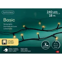 Kaemingk Lumineo LED Lichterkette Basic schwarz 18 Meter 240