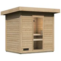 Karibu Gartensauna Saunahaus Caapi 2 Energiesparende Saunatür Ohne Ofen