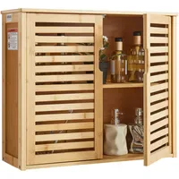 Vevor Badezimmer Wandschrank Medizinschrank mit 2 Türen & höhenverstellbaren