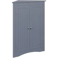 Vicco Eckschrank Grau, 56 x 80 cm mit 2
