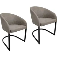 Hti-Living Esszimmerstuhl Vemal 2er-Set Grau