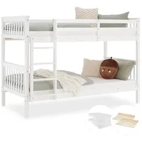 Homestyle4u Etagenbett 3052 90 x 200 cm Kiefer massiv