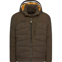 CAMEL ACTIVE Steppjacke mit abnehmbarer Kapuze in dunkelbraun |
