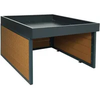 Proregal Mährobotergarage mit Pflanzkasten 40x60x73 cm