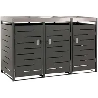 Proregal Mülltonnenbox 125 x 198 x 84 cm anthrazit