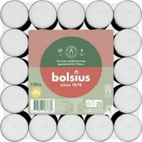 Bolsius Teelichte 100 St. weiß