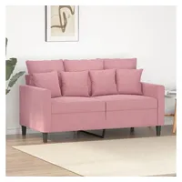 VidaXL 2-Sitzer-Sofa Rosa 120 cm Samt