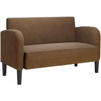 VidaXL Zweisitzer-Sofa Braun 110 cm Kunstleder