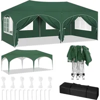 Woltu Pavillon 6 x 3 m inkl. 6 Seitenteile