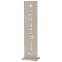 Boltze Dekoaufsteller WALDAN, in Hellgrau - (H)77 cm