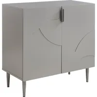 [en.casa] Sideboard Starvili mit 2 Türen 75x76x38 cm Grau
