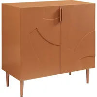 [en.casa] Sideboard Starvili mit 2 Türen 75x76x38 cm Rostfarben