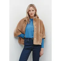 More & More Jacke aus Kunstfell, Camel, 42