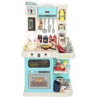 Aiyaplay Kinderküche Spielküche mit Ofen Spüle Licht-und Soundfunktion und