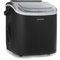 Klarstein Caldwell Eiswürfelmaschine Bulleteis 12kg/24h Wassertank: 1,3 l Schwarz