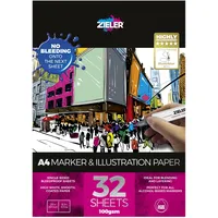 Zieler Pad with marker paper A4, 32 sheets100