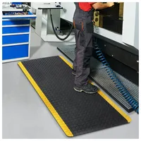 Etm Anti-Ermüdungsmatte HeavyDuty TireTuff Schwarz-gelb